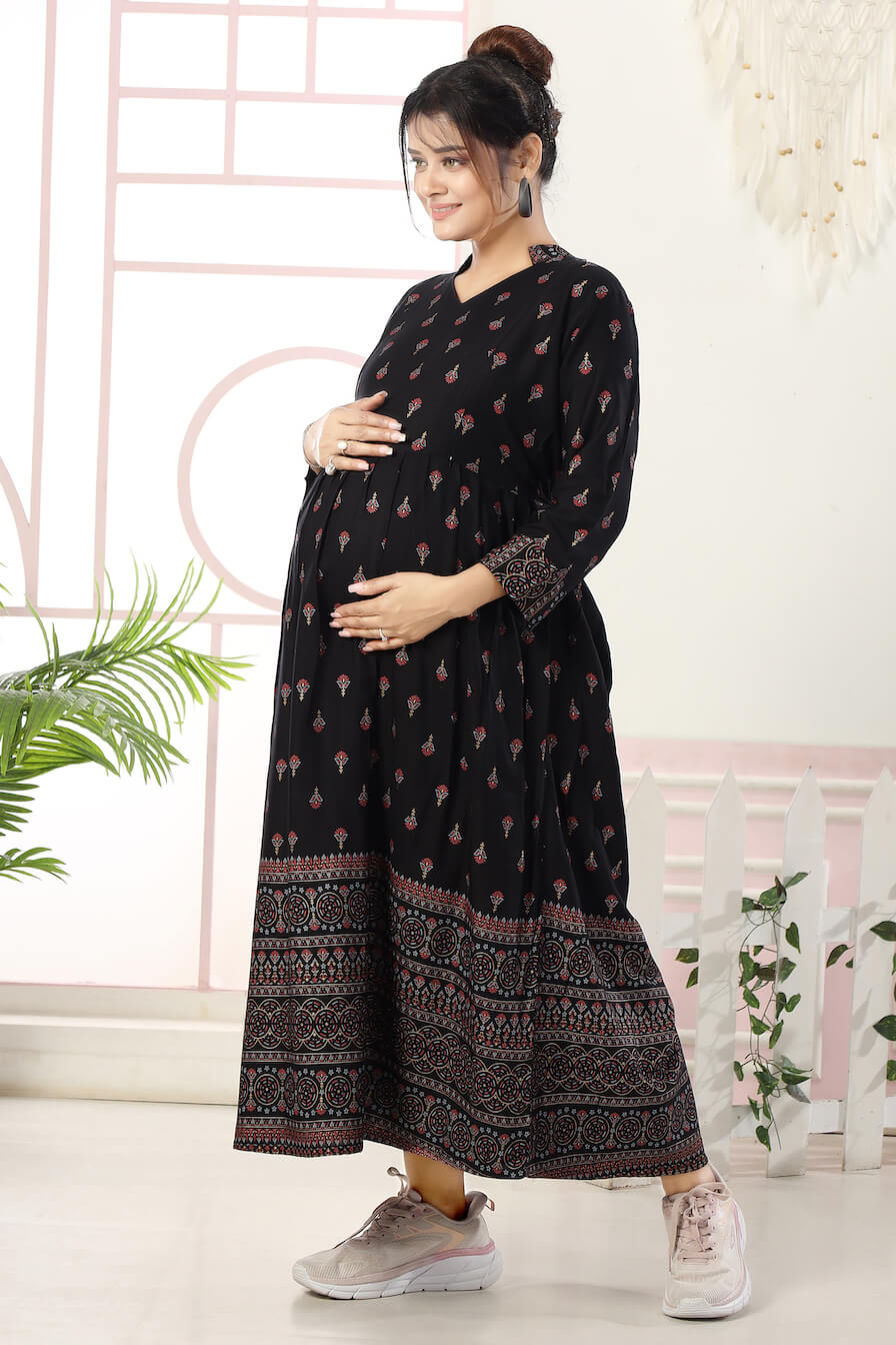 Stylish maternity kurtis for expecting moms, pregnancyfriendly fashion