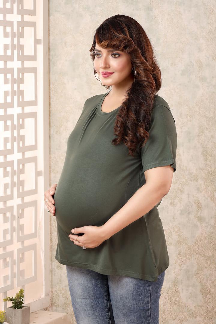 Olive Green Top