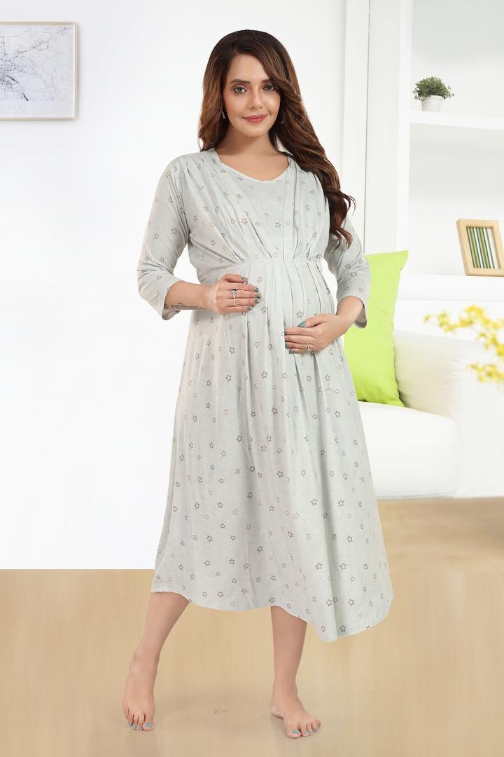Moonshine Printed Maternity Feeding Dress