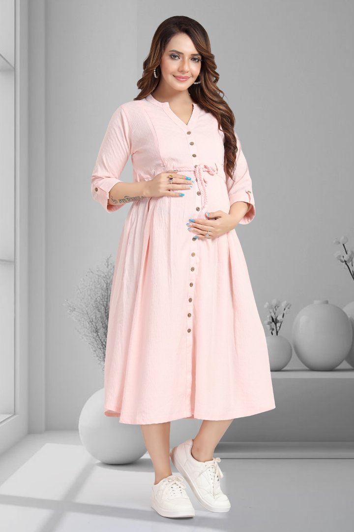 Rose Quartz Dobby Feeding Dress