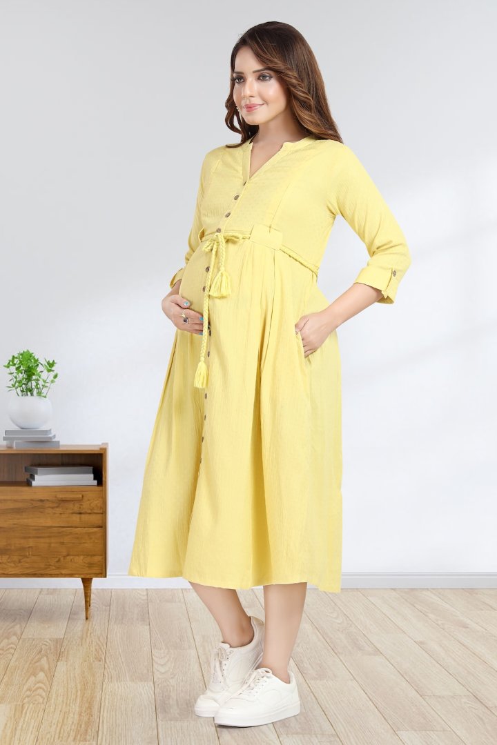 Mango Mist Dobby Feeding Dress