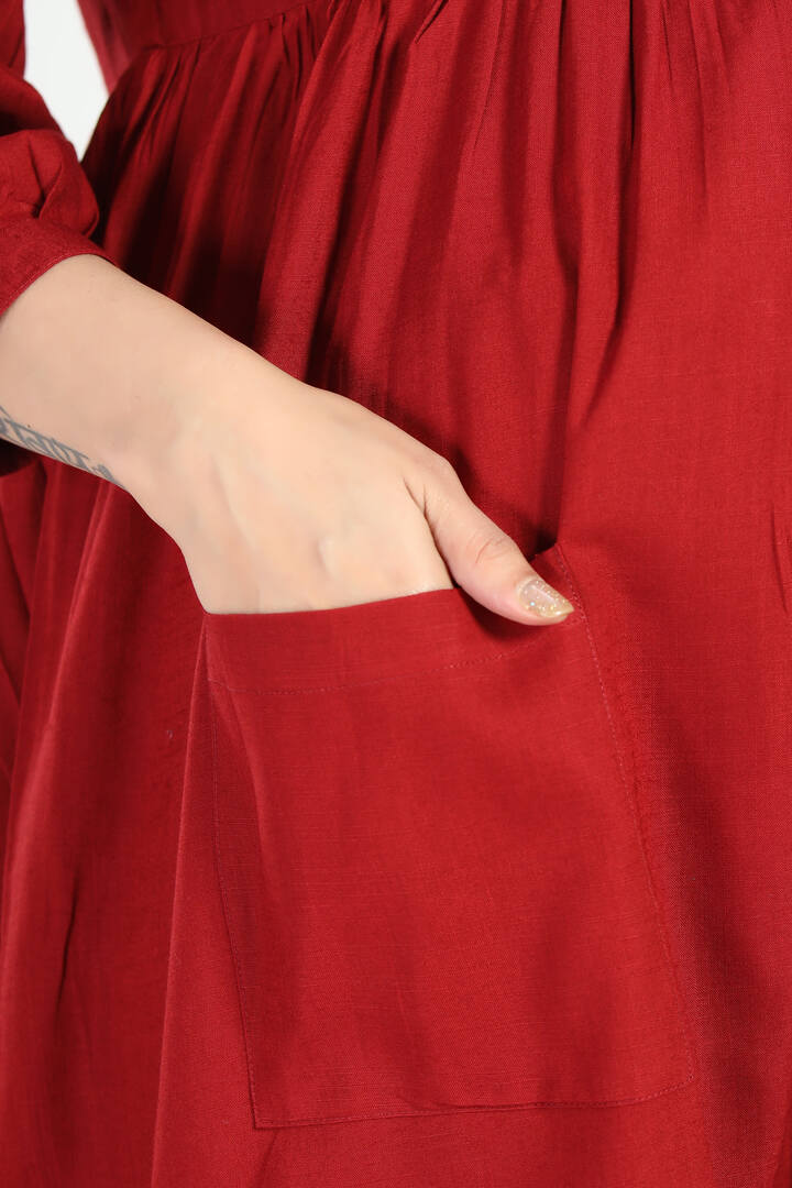 Royal Red Maternity Kurta Set