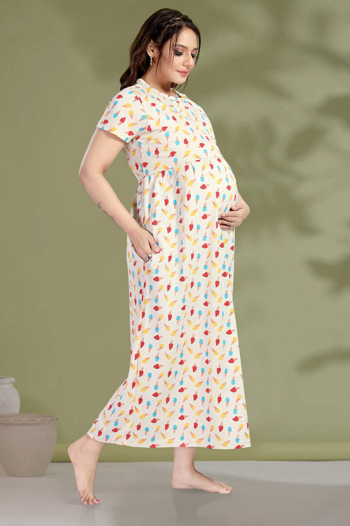Icecream Print Feeding Nightie