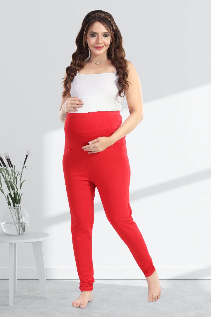 Strawberry High Waisted Maternity Leggings