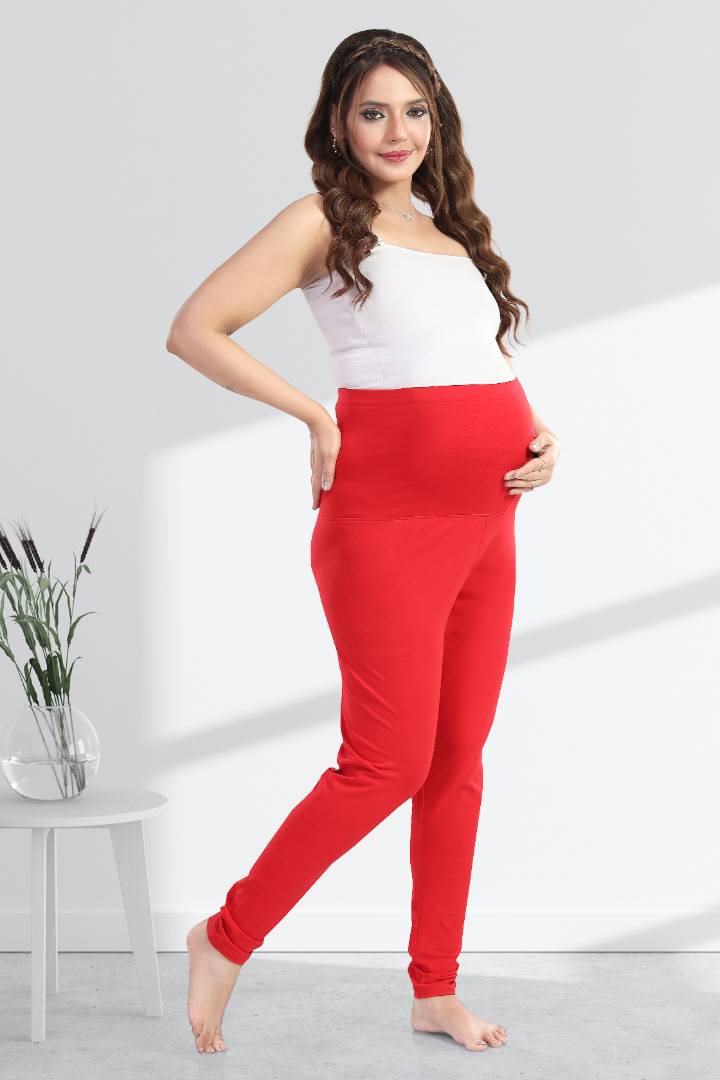 Strawberry High Waisted Maternity Leggings