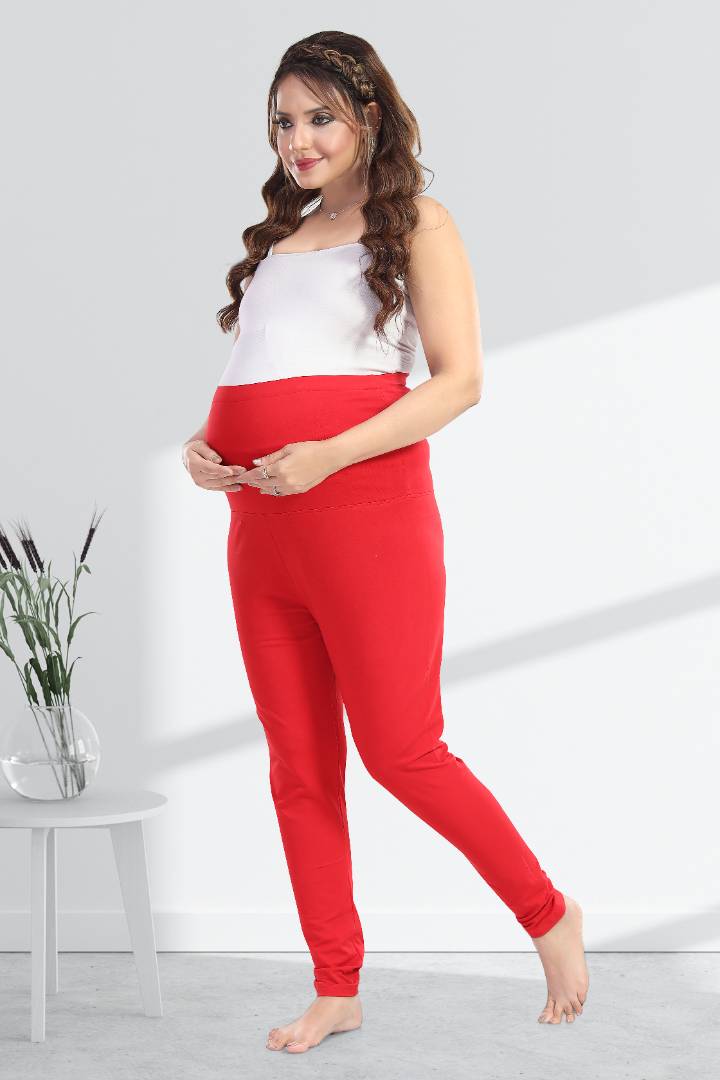 Strawberry High Waisted Maternity Leggings