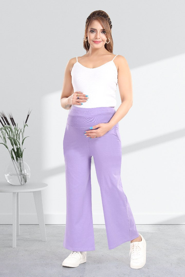 Lavender Blush Wide Leg Pregnancy Pant