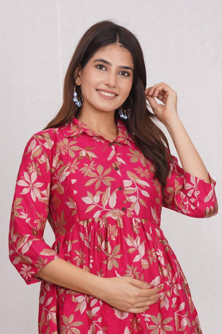 Bright Pink Maternity Coord Set