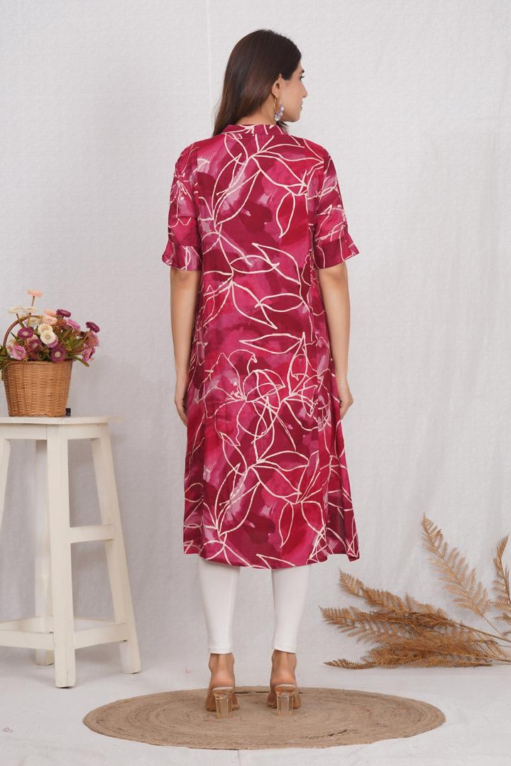 Charming Pink Feeding Kurti