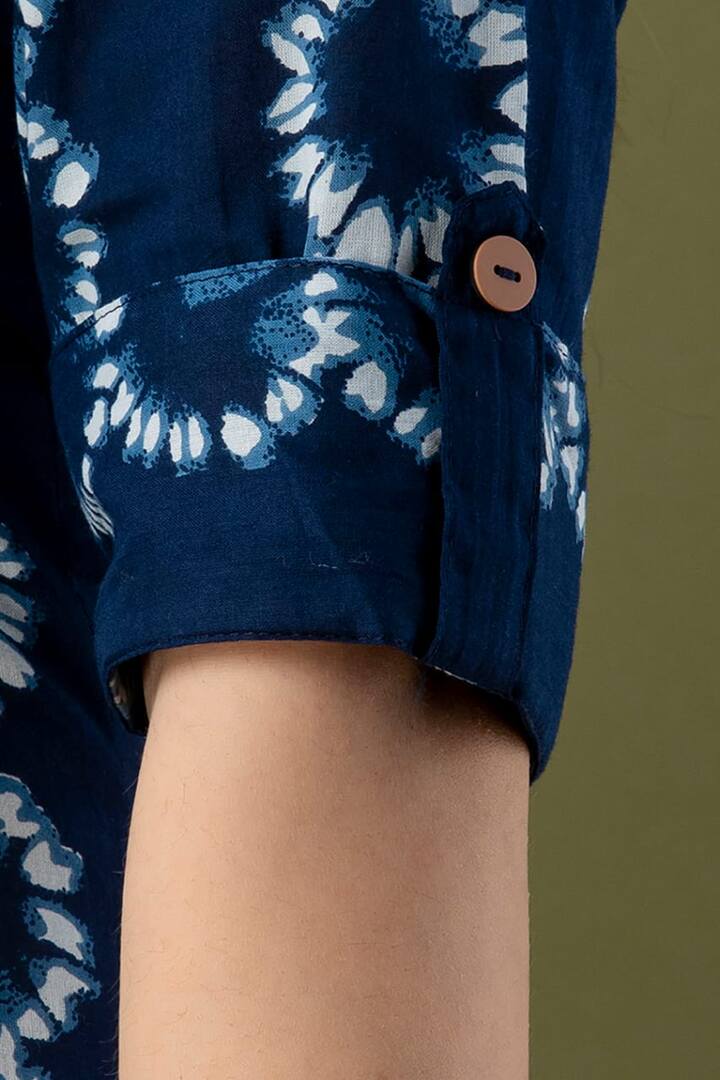 Deep Blue A line Feeding Kurta