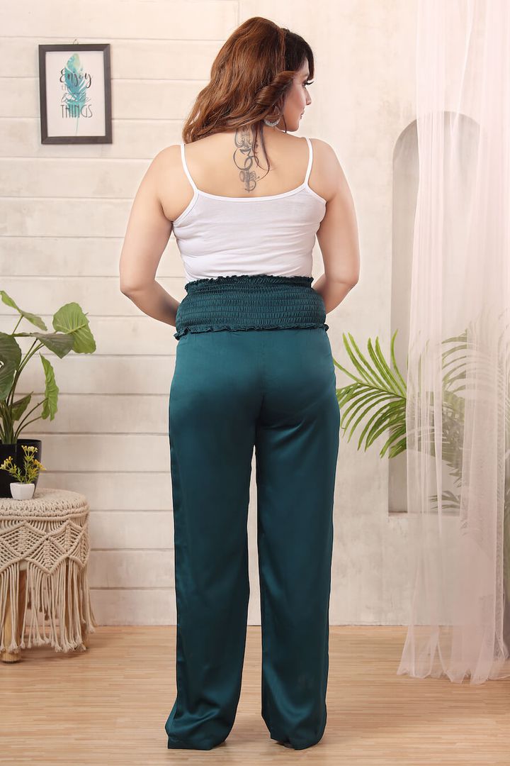 Bottle Green Loose Maternity Pant