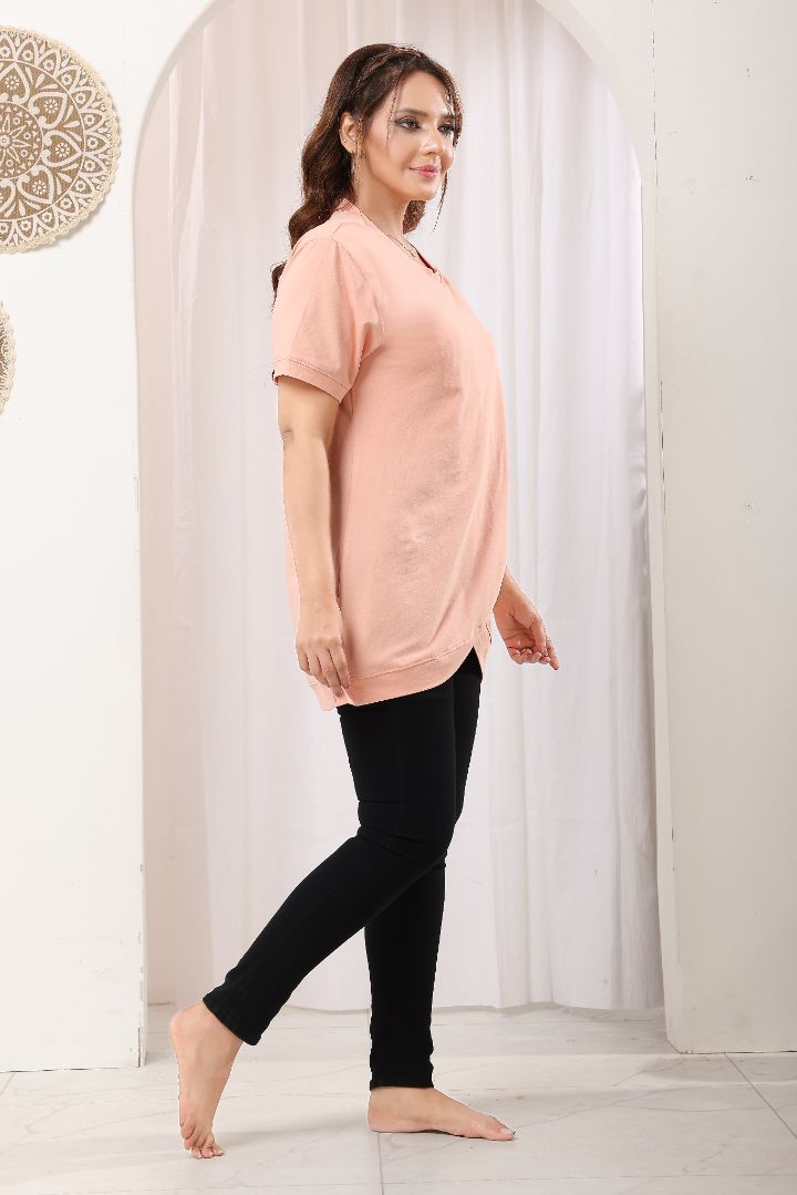 Old Rose Maternity Feeding Top