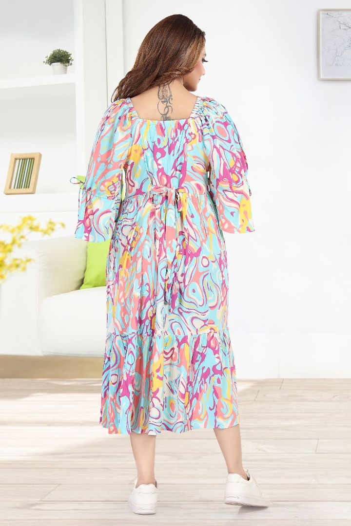 Tinted Purple Effect Feeding Dress