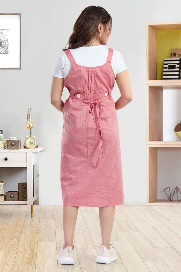 Blush Pink Pinafore Feeding Dress