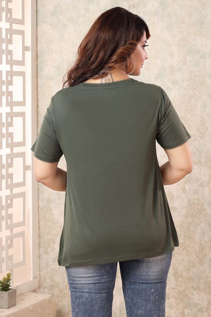 Olive Green Maternity Top