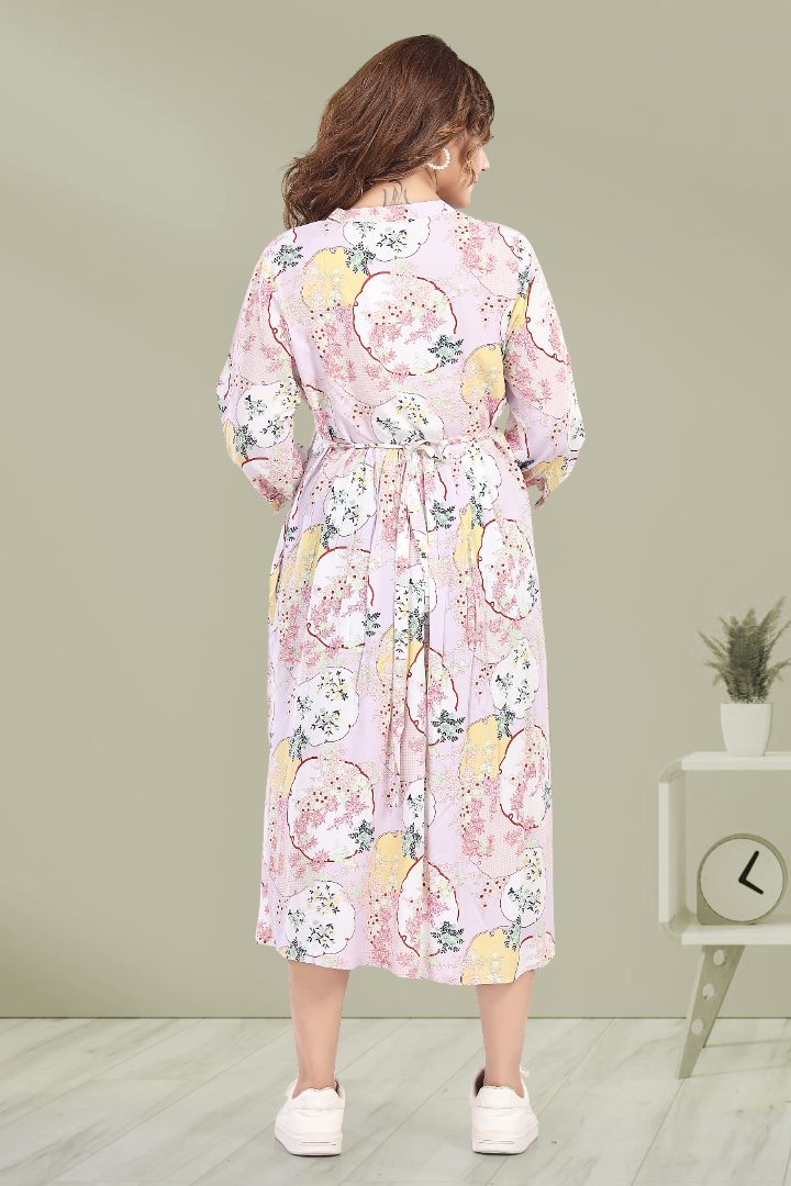 Tea Rose Pink Feeding Dress