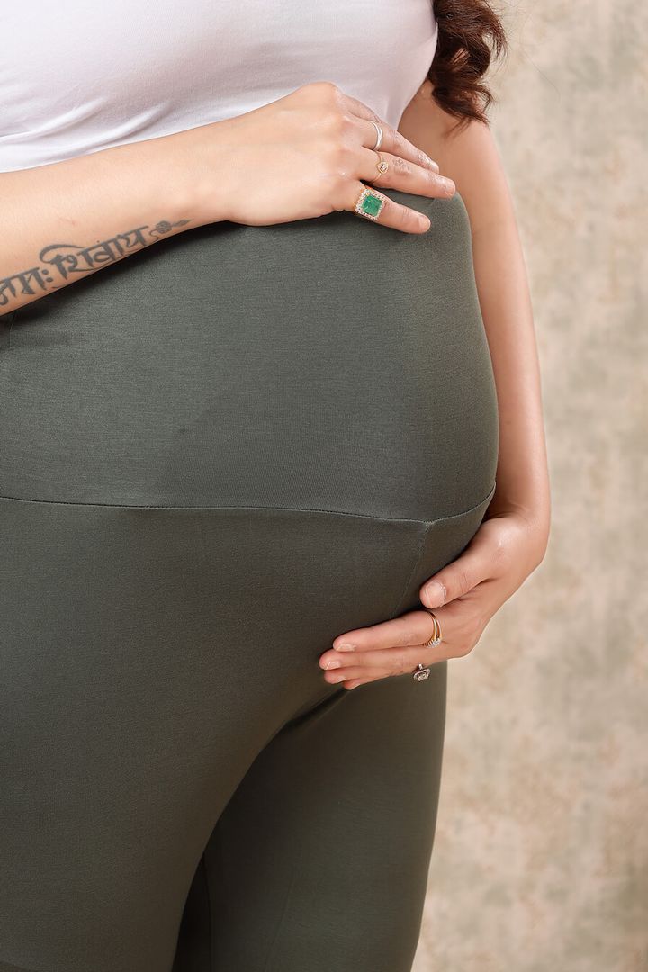 Olive Maternity Leggings