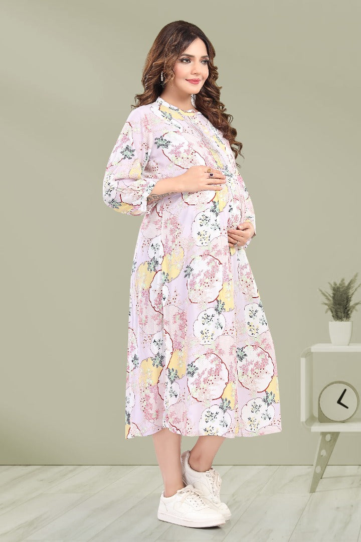 Tea Rose Pink Feeding Dress