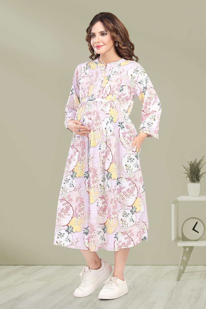 Tea Rose Pink Feeding Dress