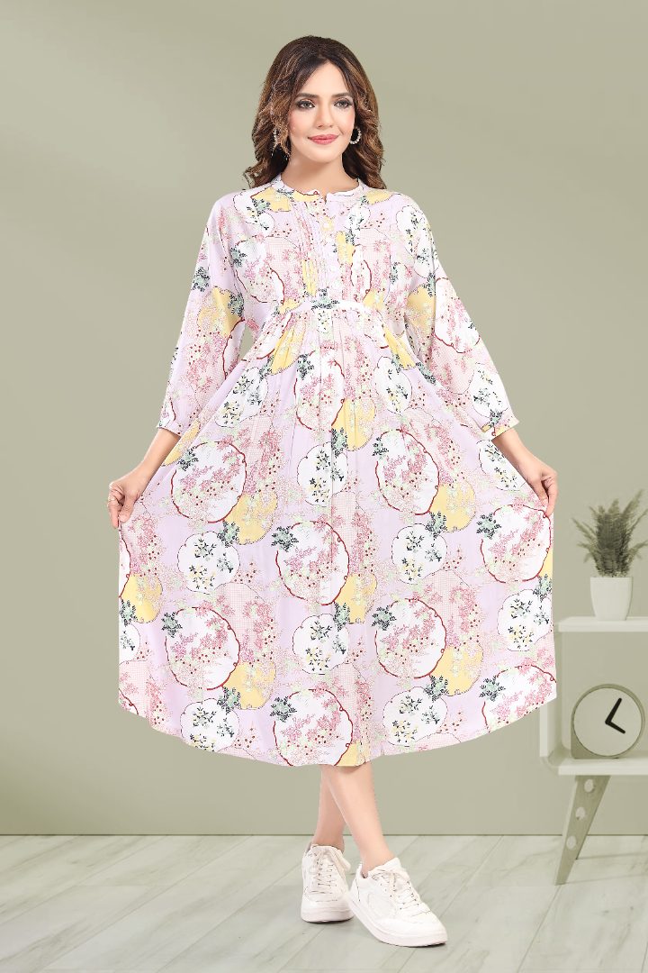 Tea Rose Pink Feeding Dress