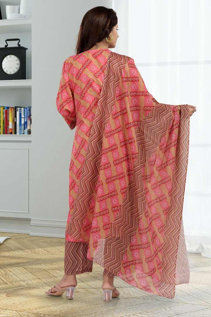 Pink Feeding Kurta Dupatta Set