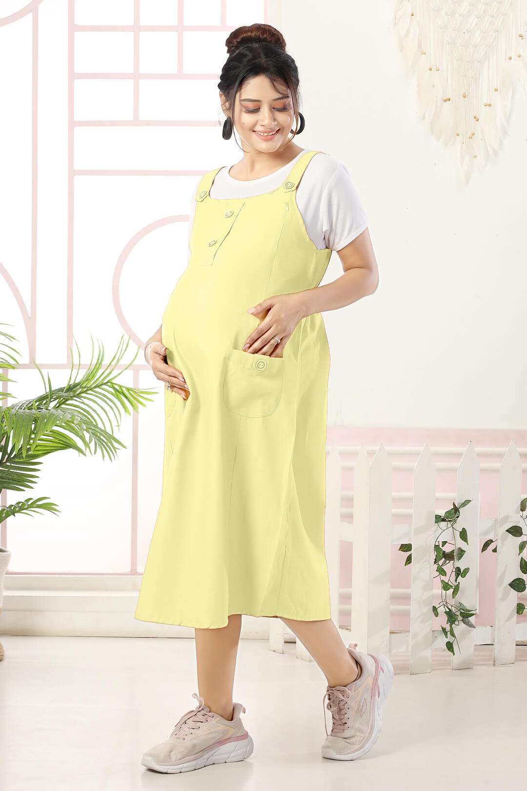 Pinafore Feeding Dress with T-shirt