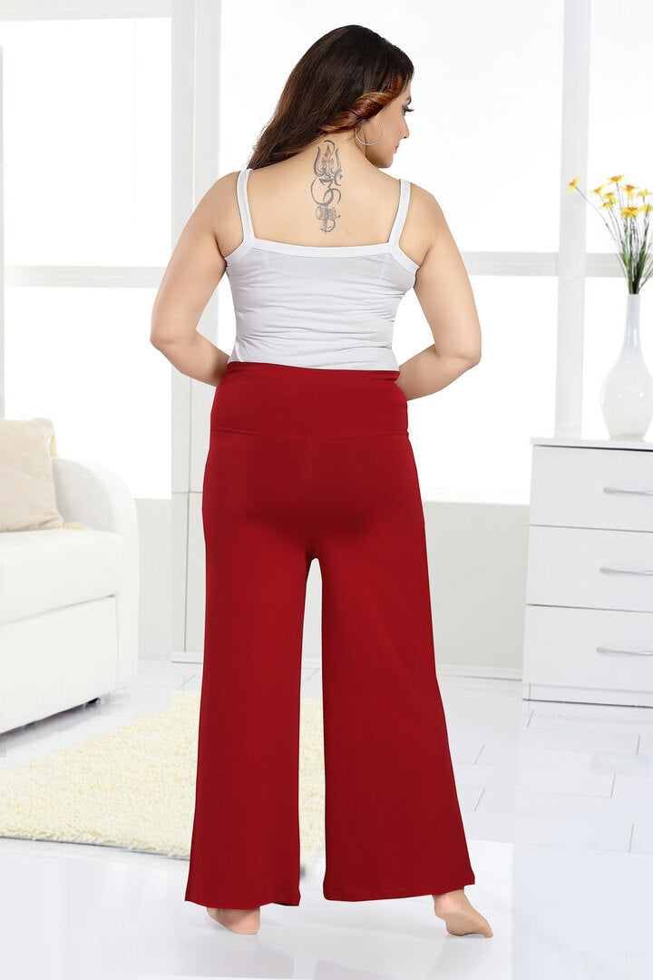 Red Wide Leg Maternity Pant
