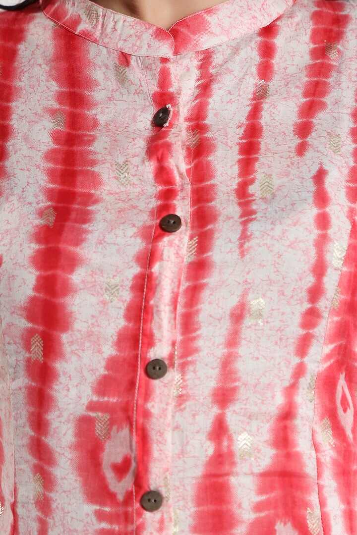 Pink Shibori Feeding Kurti