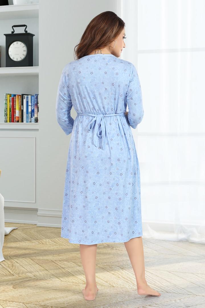 Ultra Blue Maternity Feeding Dress