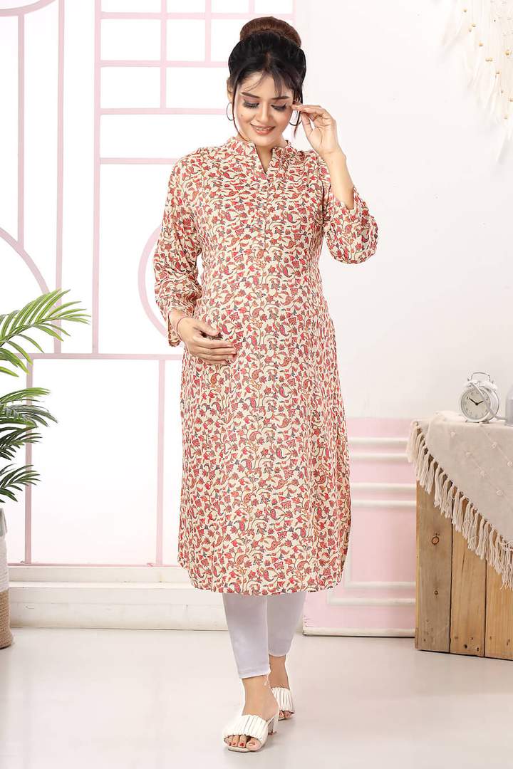 Paisley Printed Maternity Kurti