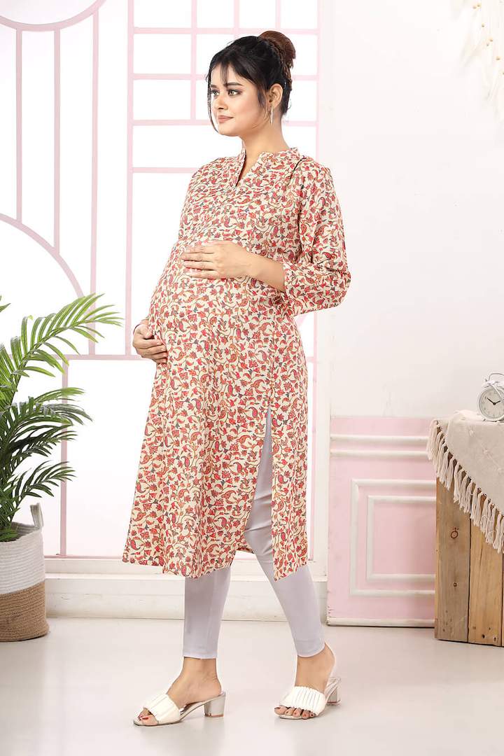 Paisley Printed Maternity Kurti