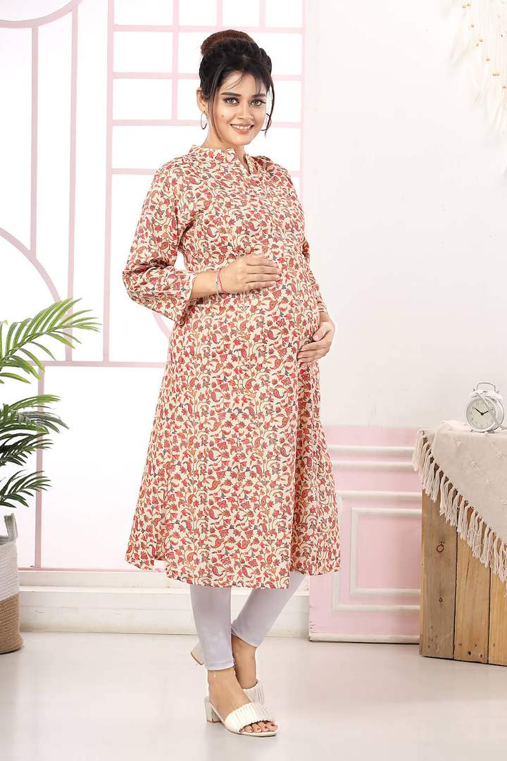 Paisley Printed Maternity Kurti