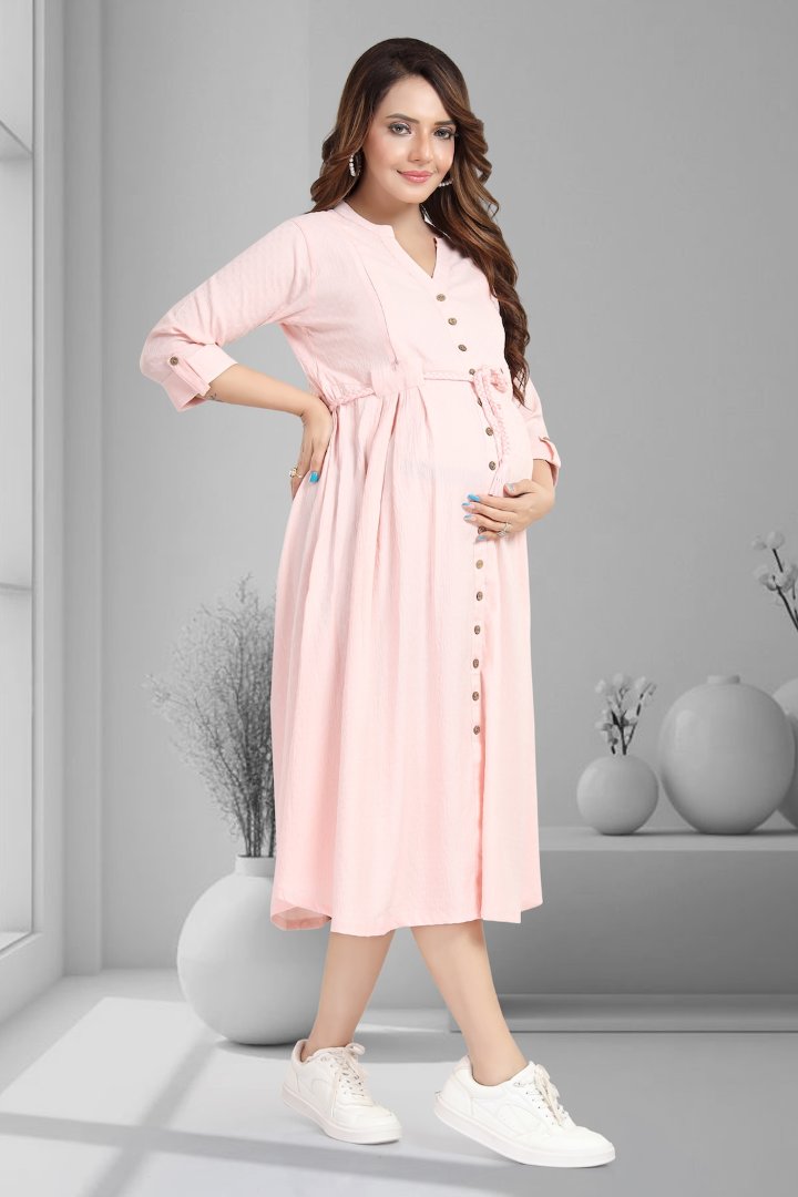 Rose Quartz Dobby Feeding Dress