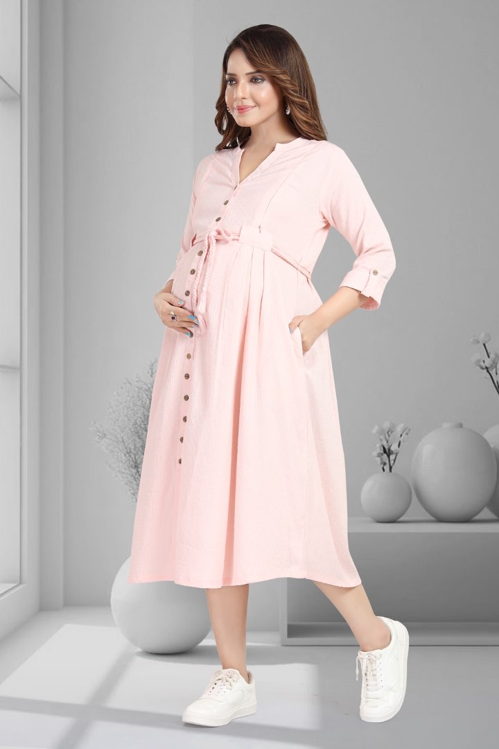 Rose Quartz Dobby Feeding Dress