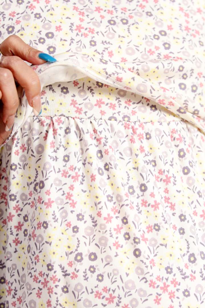 Ditsy Printed Maternity Zipless Nightie