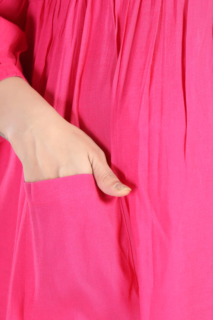 Hot Pink Nursing Flared Kurta Set