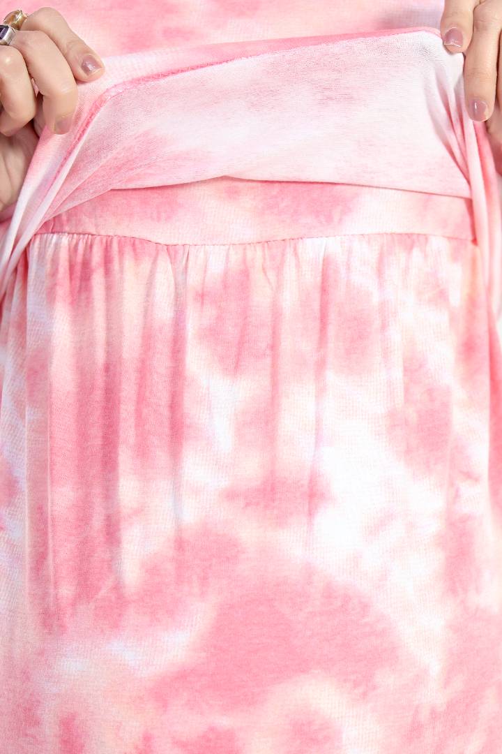 Salmon Pink Zipless Feeding Nightie