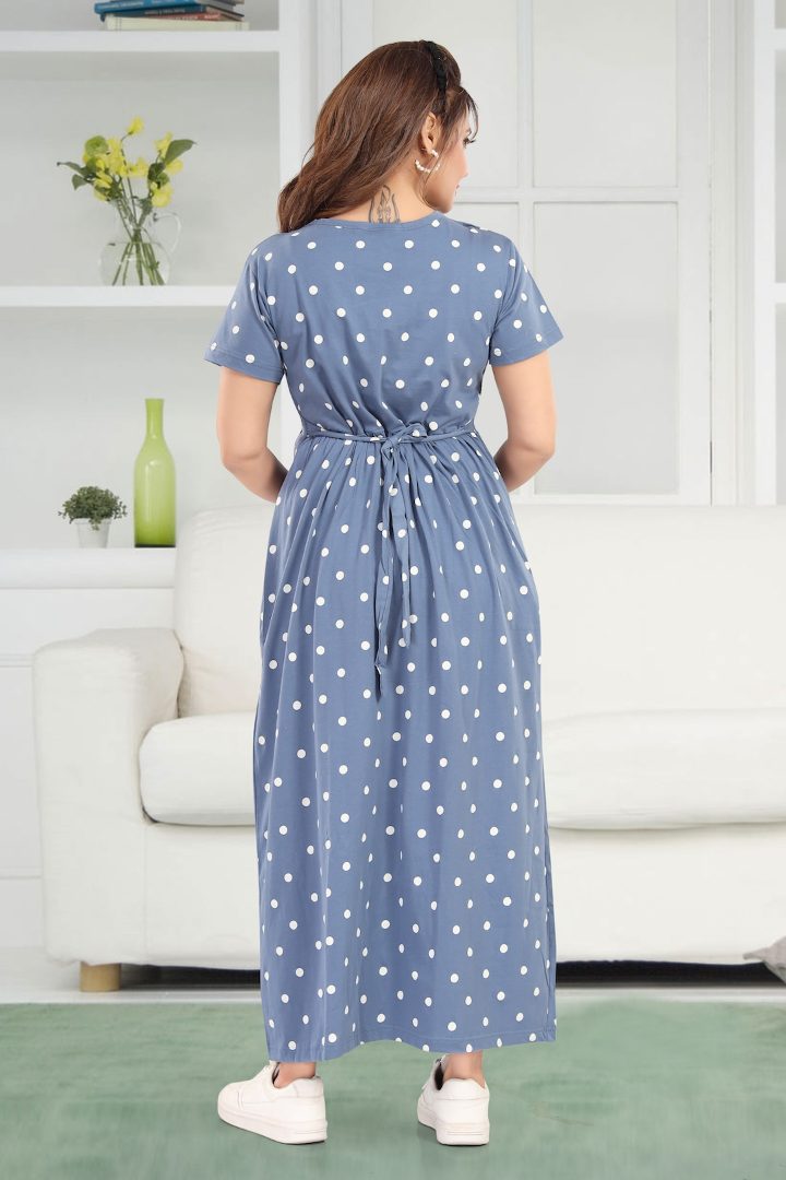 Graphite Grey Polka Dot Feeding Nightie