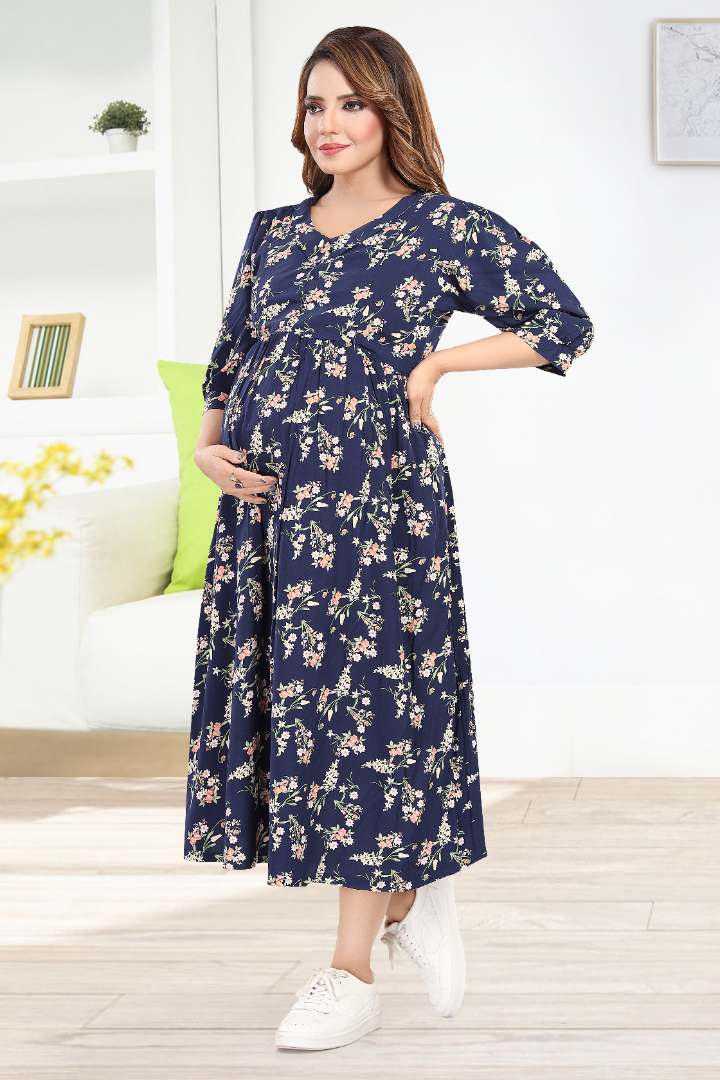 Night Sky Maternity Feeding Dress