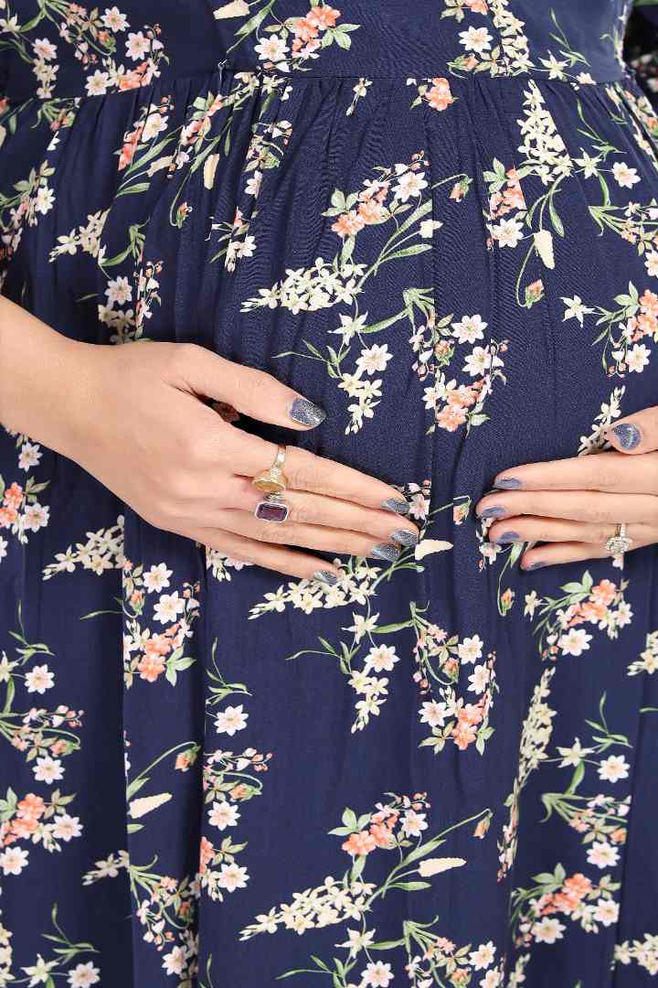 Night Sky Maternity Feeding Dress