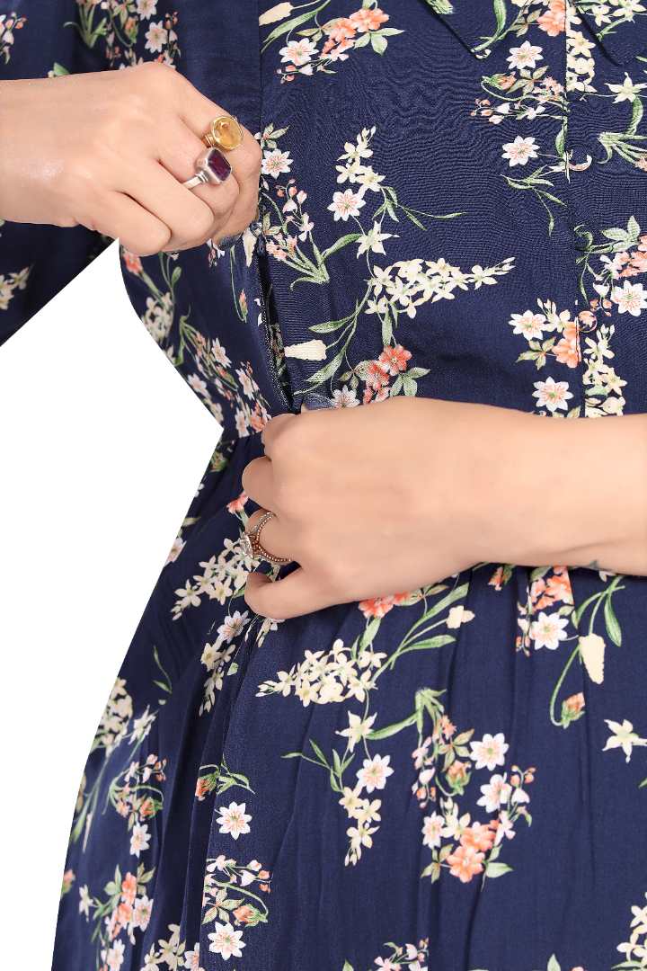 Night Sky Maternity Feeding Dress