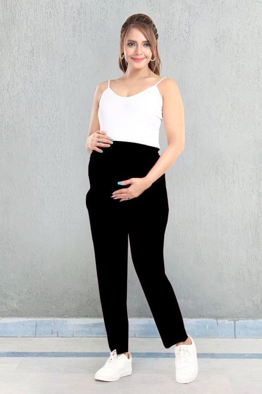 Black Maternity Straight Fit Pant