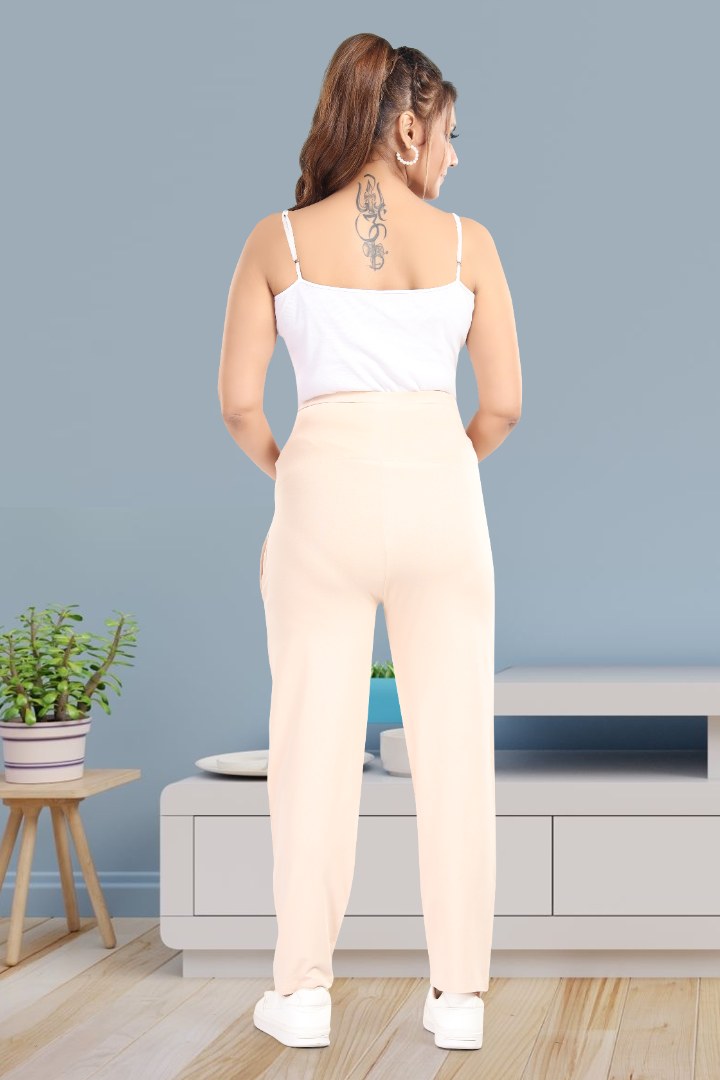 Cream Straight Fit Maternity Pant