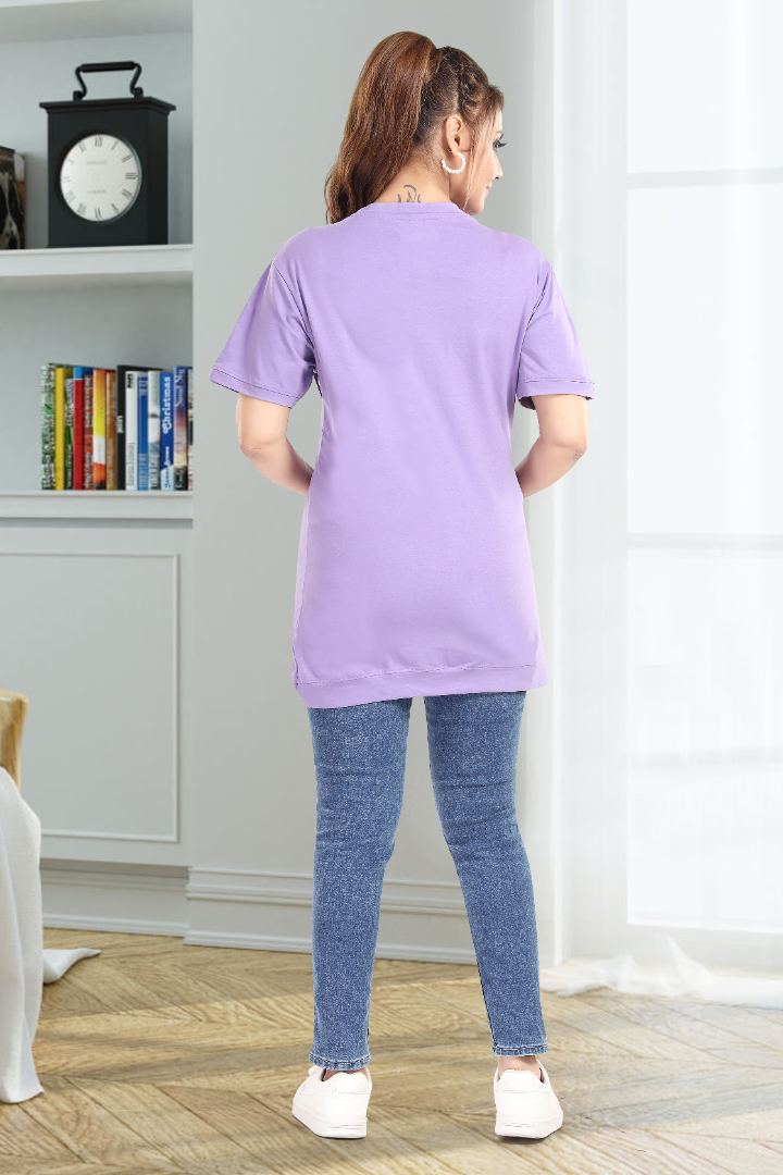 Lilac Cross Over Zipless Feeding Top