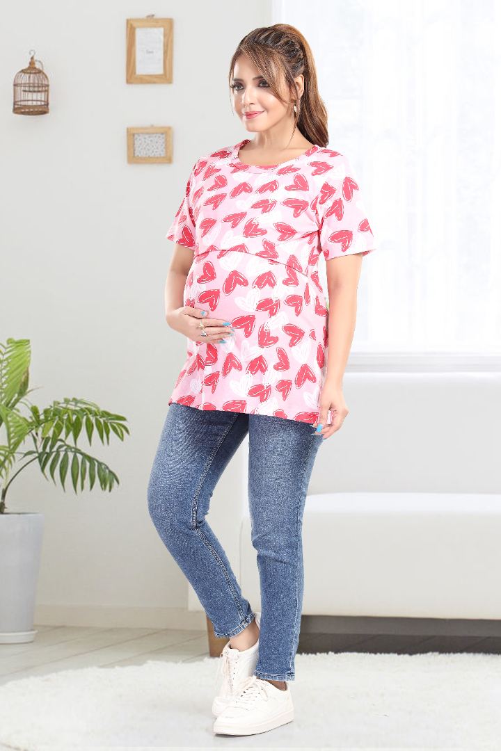 Ballet Pink Zipless Feeding T shirt