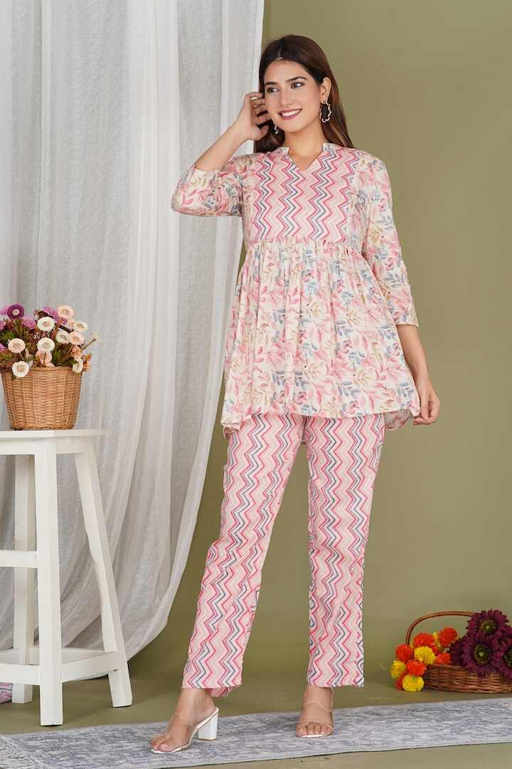 Leafy Pink Postpartum Nursing Set