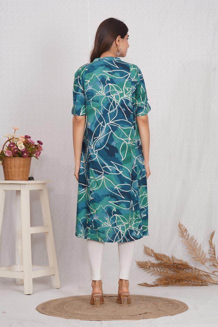 Sapphire Blue Feeding Kurti