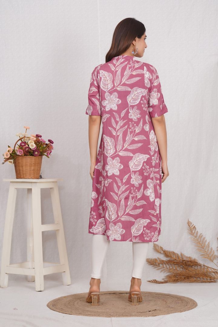 Dusty Brown Maternity Kurti