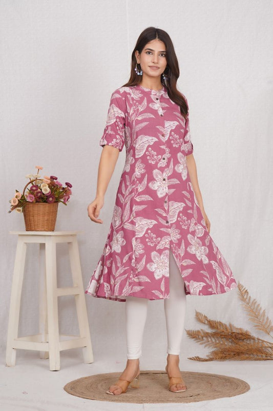 Dusty Brown Maternity Kurti