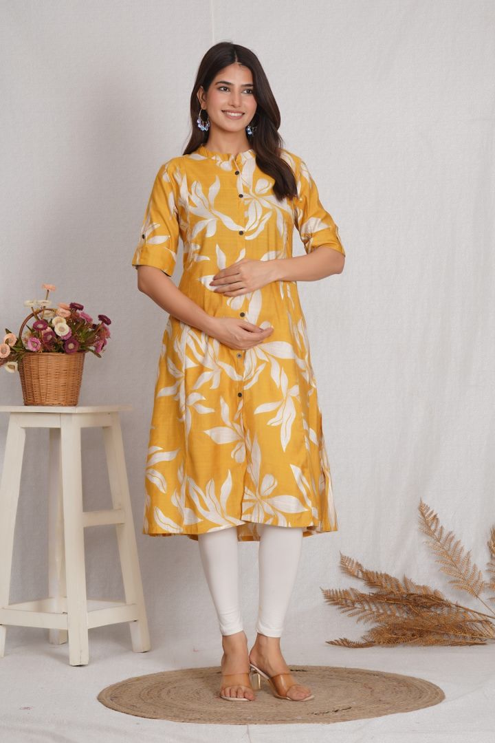 Sunshine Petals Maternity Kurta